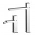 Set miscelatori lavabo alto e bidet senza leva cromato lucido  Torre