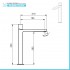 Set miscelatori lavabo alto e bidet senza leva cromato lucido  Torre