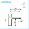 Set miscelatori lavabo bidet e doccia a incasso con deviatore  Torre