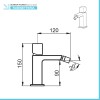 Set miscelatori lavabo bidet e doccia a incasso con deviatore  Torre