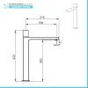 Set miscelatori lavabo alto bidet e doccia a incasso con deviatore  Torre