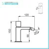 Set miscelatori lavabo alto bidet e doccia a incasso con deviatore  Torre