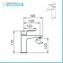 Miscelatore lavabo in ottone cromo con leva monocomando  Cristallo