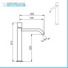 Set miscelatori lavabo alto bidet e doccia a incasso con deviatore  Gemma 