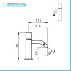 Set miscelatori lavabo alto bidet e doccia a incasso con deviatore  Gemma 
