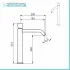 Set miscelatori lavabo alto e bidet senza leva cromato  Gemma 
