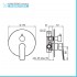 Set doccia incasso completo con soffione 20 slim e kit doccia  Punta+