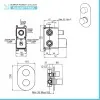 Set doccia incasso completo con soffione 20 slim e kit doccia  Gemma