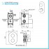 Set doccia incasso completo con soffione 20 slim e kit doccia  Gemma