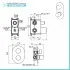 Set doccia incasso completo con soffione 20 slim e kit doccia  Gemma