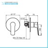 Kit doccia incasso con soffione 20 tondo slim in acciaio  Punta+