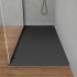 Piatto doccia marmo resina 70x160 antracite pietra riducibile su misura  Loren