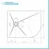 Piatto doccia resina 80x100 semicircolare sinistro bianco pietra filo pavimento  Loren