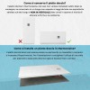Piatto doccia 90x90 semicircolare resina bianco pietra filo pavimento  Loren