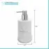 Dispenser sapone liquido da appoggio in resina bianco  Coral