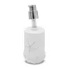 Set accessori bagno 4 pezzi da appoggio in resina bianco con decoro marino  Coral