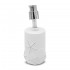Set accessori bagno 4 pezzi da appoggio in resina bianco con decoro marino  Coral