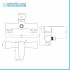 Miscelatore doccia esterno nichel nero satinato con kit doccia  Lizzy