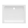 Piatto doccia 70x100 H 10 rettangolare in ceramica bianca con antiscivolo Holy
