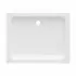 Piatto doccia 70x100 H 10 rettangolare in ceramica bianca con antiscivolo Holy