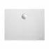 Piatto doccia rettangolare 80x120 H3 cm in ceramica bianco opaco con antiscivolo | Ruy