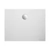 Piatto doccia rettangolare 80x100 H3 cm in ceramica bianco opaco con antiscivolo | Ruy
