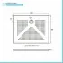 Piatto doccia rettangolare 80x100 H3 cm in ceramica bianco opaco con antiscivolo | Ruy