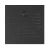 Piatto doccia quadrato 90x90 H3 cm in ceramica nero opaco con antiscivolo | Ruy