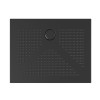 Piatto doccia rettangolare 80x100 H3 cm in ceramica nero opaco con antiscivolo | Ruy