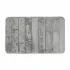 Tappeto bagno 100% poliestere 50x90 grigio antiscivolo  Memo