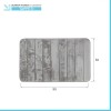 Tappeto bagno 100% poliestere 50x90 grigio antiscivolo  Memo
