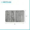 Tappeto bagno 100% poliestere 50x90 grigio antiscivolo  Memo