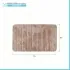 Tappeto bagno 100% poliestere 45x75 tortora antiscivolo  Memo