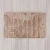 Tappeto bagno 100% poliestere 45x75 tortora antiscivolo  Memo