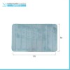 Tappeto bagno 100% poliestere 50x90 acquamarina antiscivolo  Memo