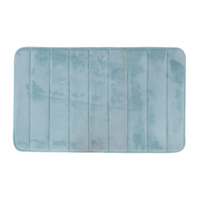 Tappeto bagno 100% poliestere 45x75 acquamarina antiscivolo  Memo