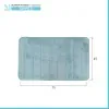 Tappeto bagno 100% poliestere 45x75 acquamarina antiscivolo  Memo