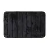 Tappeto bagno 100% poliestere 45x75 nero antiscivolo  Memo