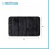Tappeto bagno 100% poliestere 45x75 nero antiscivolo  Memo