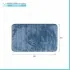 Tappeto bagno 100% poliestere 50x90 turchese cobalto antiscivolo  Memo