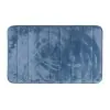 Tappeto bagno 100% poliestere 45x75 turchese cobalto antiscivolo  Memo