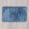 Tappeto bagno 100% poliestere 45x75 turchese cobalto antiscivolo  Memo