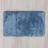 Tappeto bagno 100% poliestere 45x75 turchese cobalto antiscivolo  Memo