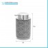 Dispenser porta sapone da appoggio in ceramica grigio  Circus 