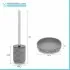 Set accessori bagno da appoggio 4 pezzi in ceramica grigio  Circus