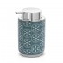 Dispenser porta sapone da appoggio in ceramica turchese cobalto  Circus 