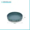 Set accessori bagno 3 pezzi da appoggio in ceramica turchese cobalto  Circus