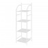 Scaffale bagno H 116 in metallo design bianco con quattro ripiani 