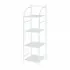 Scaffale bagno H 116 in metallo design bianco con quattro ripiani 