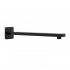 Kit doccia nero opaco completo di soffione quadrato 25x25 cm e miscelatore incasso